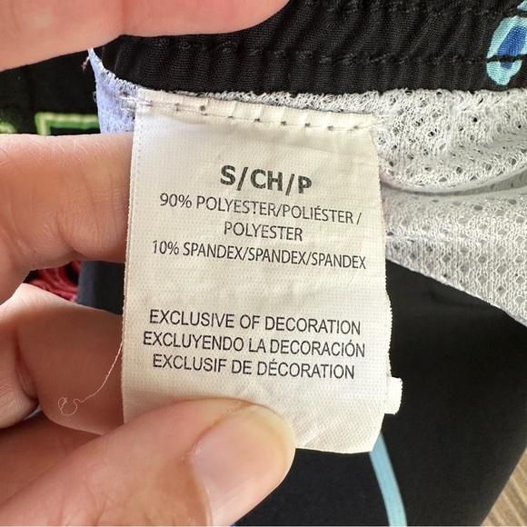 Surf Society Mens Swim Shorts Trunk Small Neon Japanese Bar Party Beach Lined 7” - Picture 9 of 12